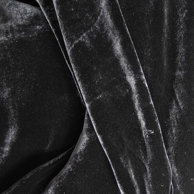 SILK VELVET FB. DEEP BLACK
