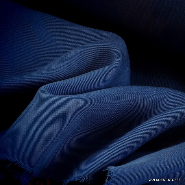 100 % Tencel™ schwerer 3/1 Soft Gabardine in Blau-Violett