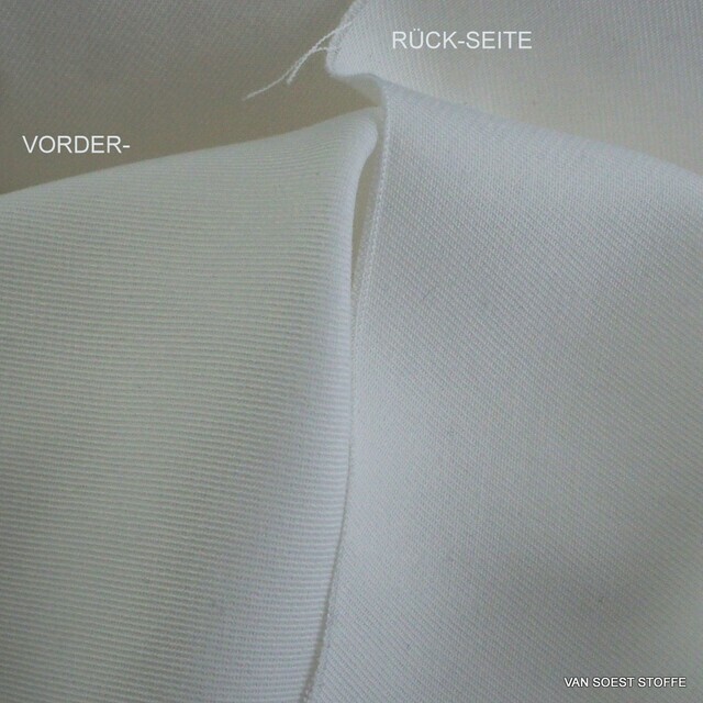 100 % TENCEL™ schwerer 3/1 Soft Gabardine in Schneeweiß | Ansicht: 100 % TENCEL® schwerer 3/1 Soft Gabardine in Schneeweiß