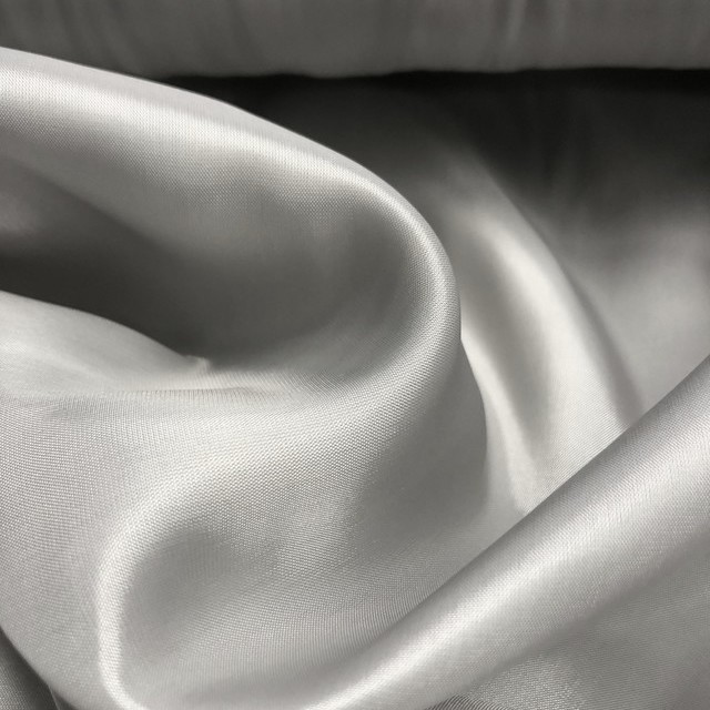 100% Cupro® lining fabric in Grigio Perla