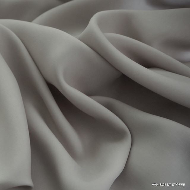 100% Cupro Sandwashed Taft in Silbergrau | Ansicht: 100% Cupro Sandwashed Taft in Silbergrau