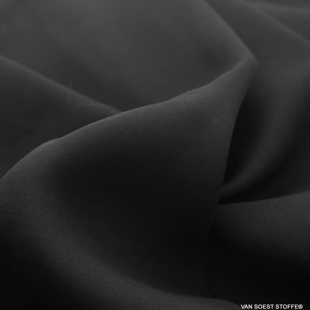 100% Lyocell Superfine - Twill in Black | View: 100% Lyocell Superfine - Twill in Black