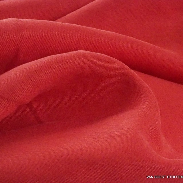 100% Lyocell - Tencel Feintwill in Rot