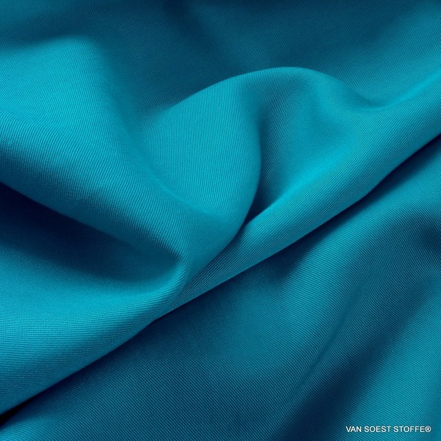 100% Lyocell - Tencel fine twill in turquoise blue