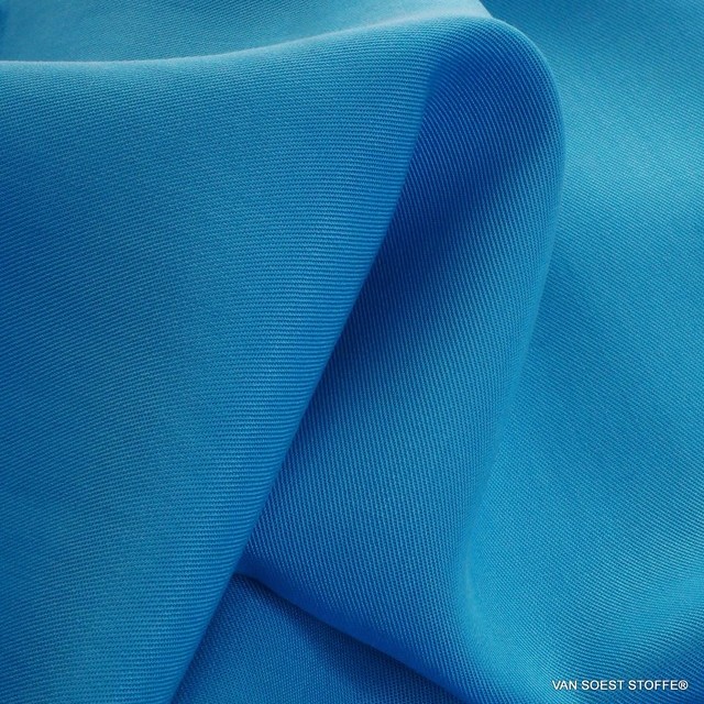 100% Lyocell - Tencel fine twill in turquoise blue | View: 100% Lyocell - Tencel fine twill in turquoise blue