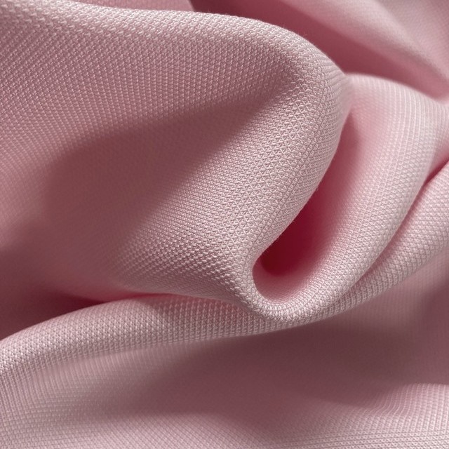 100% Lyocell-Tencel Piqué Jacquard fabric in Rose