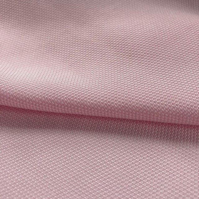 100% Lyocell-Tencel Piqué Jacquard fabric in Rose | View: 100% Lyocell-Tencel Piqué Jacquard Fabric in Pink