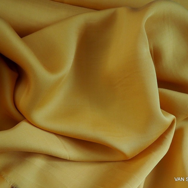 100% Lyocell -Tencel Super Fine Natural Matte Sateen in Saffron | View: 1916 - 100% TENCEL ™ super-fine natural matte satin in saffron