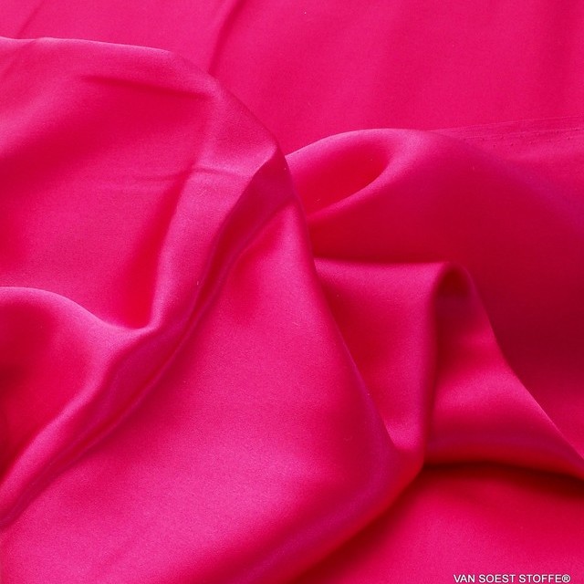 100% silk light satin in pink | View: 100% silk light satin in pink