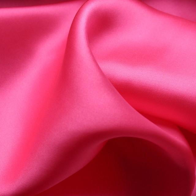 100% silk light satin in pink