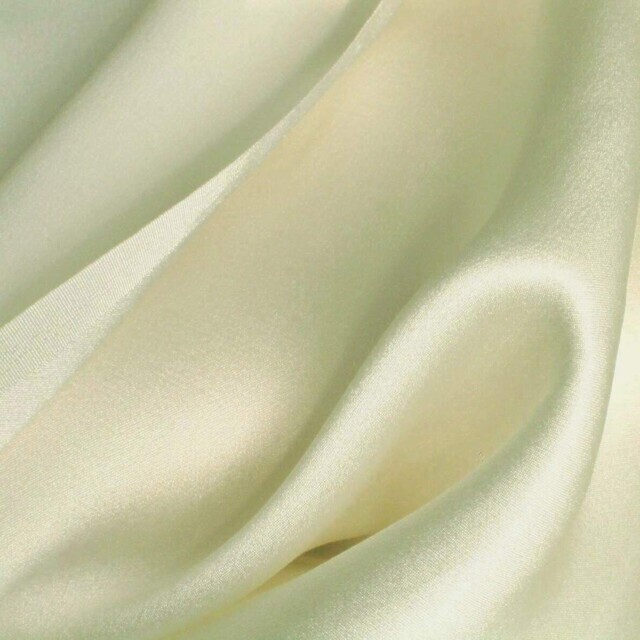 100% silk satin in elegant cream tone