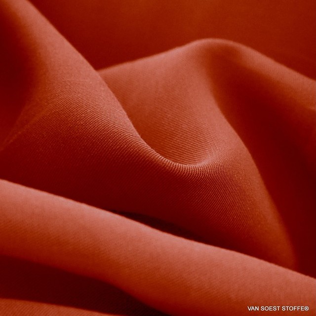 100% Tencel™ Feinköper in Farbe Bright Orange