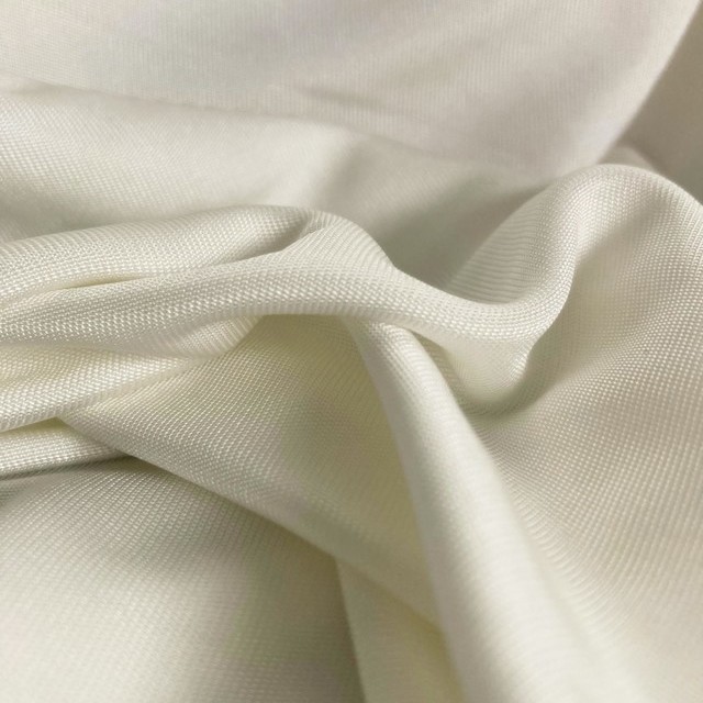 100% Viskose Jersey edel matt glänzend, glatter Griff & toller Fall Off White