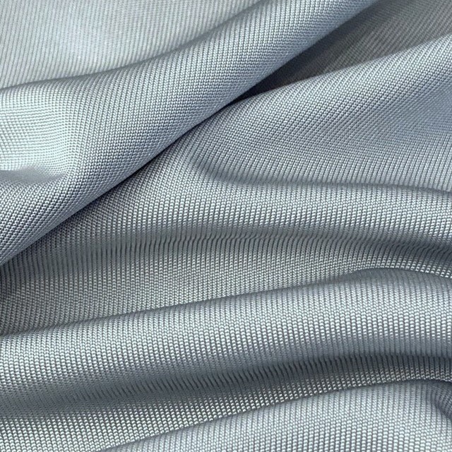 100% viscose jersey high gloss, smooth handle & great drape Soft blue