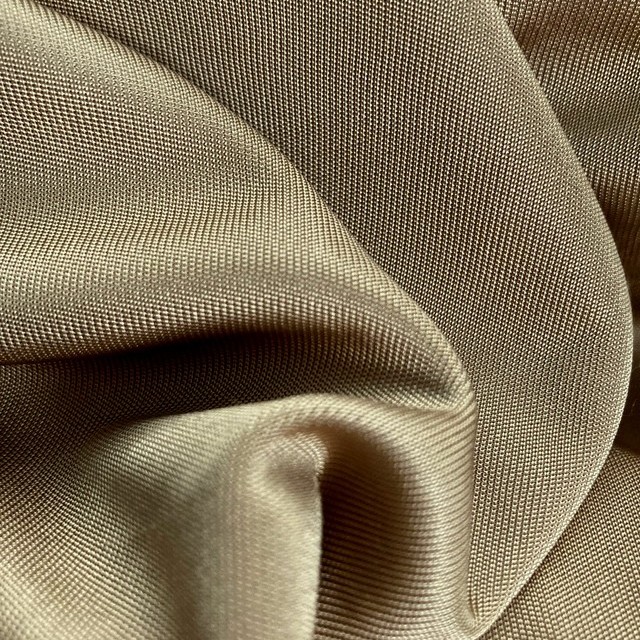 100% Viscose satin Jersey high gloss in Golden Sand