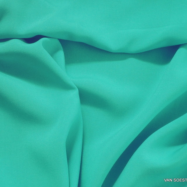 100% Viskose weiches soft Gewebe in Aqua Grün