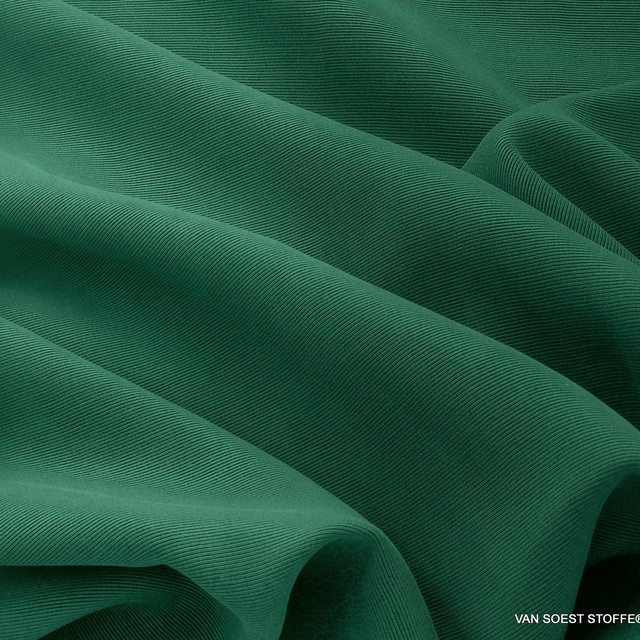 2286 - Mikro Ottoman Rib Cupro-Rayon in Forest Green | View: Mikro Ottoman Rib Cupro-Rayon in Forest Green