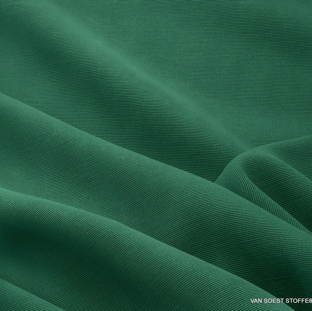 2286 - Mikro Ottoman Rib Cupro-Rayon in Forest Green | View: Mikro Ottoman Rib Cupro-Rayon in Forest Green