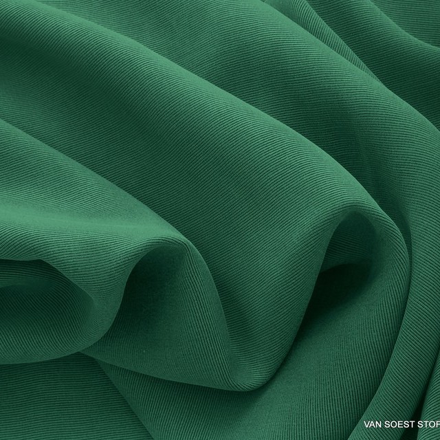 2286 - Mikro Ottoman Rib Cupro-Rayon in Forest Green | Ansicht: Mikro Ottoman Rib Cupro-Rayon in Forest Green