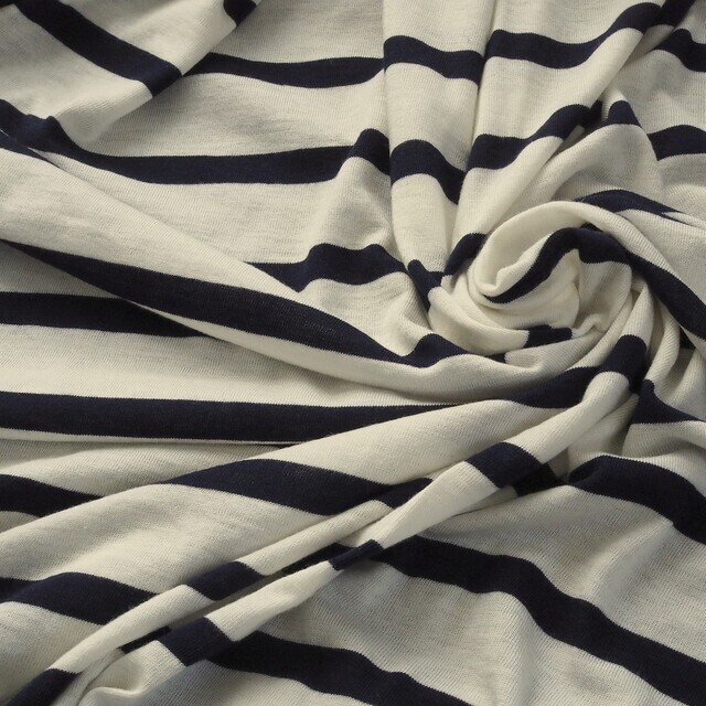 Merino Woll Streifen in softem links-rechts Jersey | Ansicht: Merino Woll Streifen in softem links-rechts Jersey