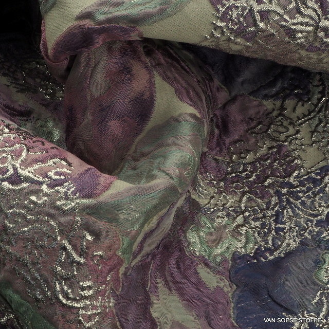 3-D Haute-Couture fabric in pastel- and water colours