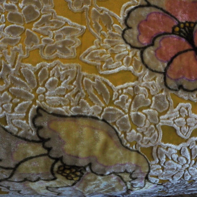 Ausbrenner in Seide-Viskose Blumen Fantasie | Ansicht: Ausbrenner in Seide-Viskose Blumen Fantasie