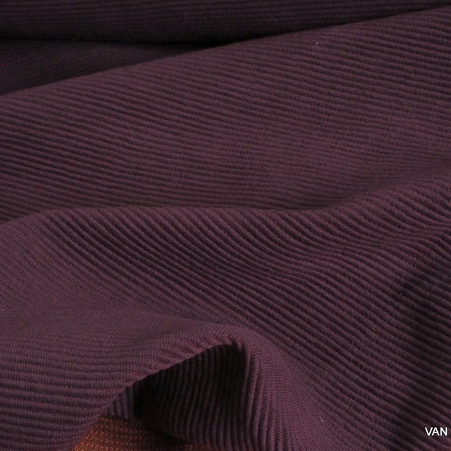 Stretch cotton piqué rib  in burgundy-orange | View: Stretch cotton piqué rib  in burgundy-orange