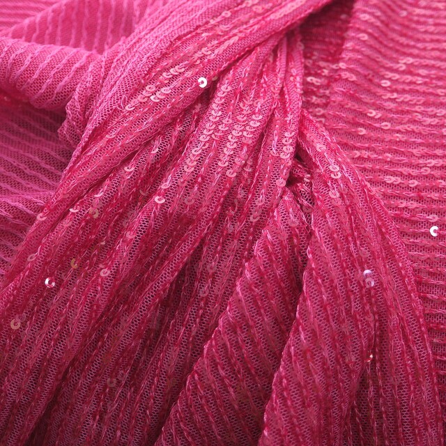 Blusen Hi-Stretch Pailletten Stoff in Pink | Ansicht: Blusen Hi-Stretch Pailletten Stoff in Pink