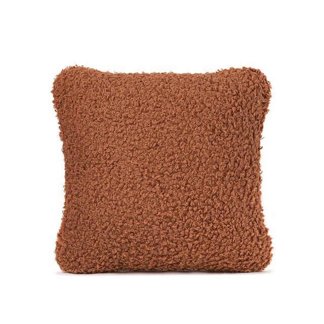 Bouclé Schafsfell Imitat in 4 Farben-Ecru-Peach-Lavendel & ZIMT | Ansicht: Bouclé Schafsfell Imitat in 4 Farben-Ecru-Peach-Lavendel & ZIMT