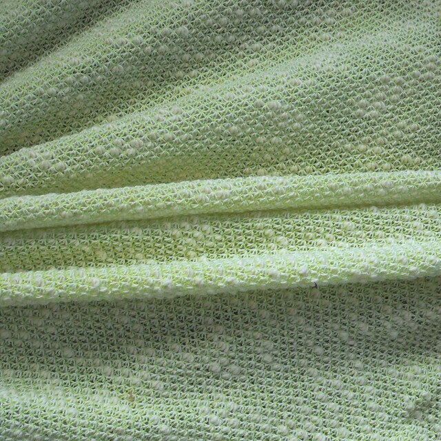 Bouclé summer knit in pistachio