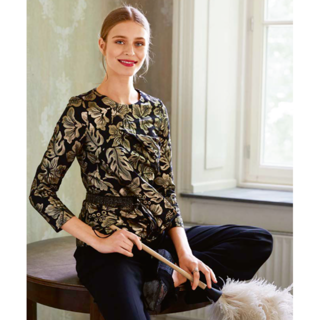 Burda style Gold Lamé Lurex Jacquard