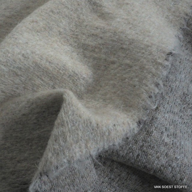 Burda style mohair knitted double weave fabric | View: Burda style mohair knitted double weave fabric