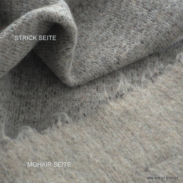 Burda style mohair knitted double weave fabric | View: Burda style mohair knitted double weave fabric