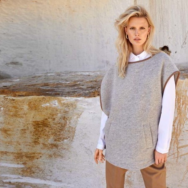 Burda style Mohair Strick Doppelgewebe