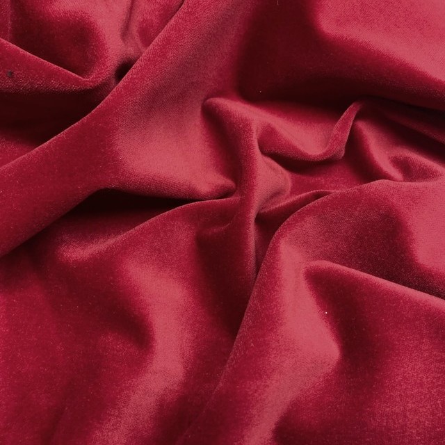 Cotton Stretch Velvet col. burgundy