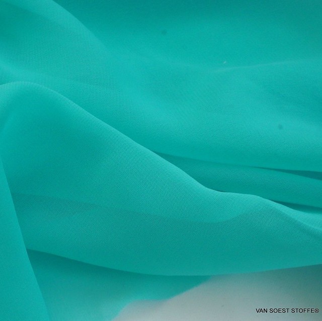 Chiffon in Celeste - Aqua | Ansicht: Chiffon in Celeste - Aqua