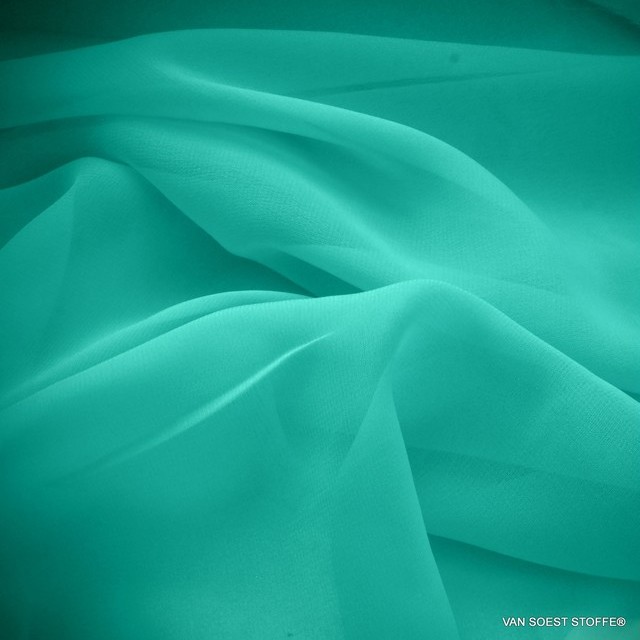 Chiffon in Celeste - Aqua | Ansicht: Chiffon in Celeste - Aqua