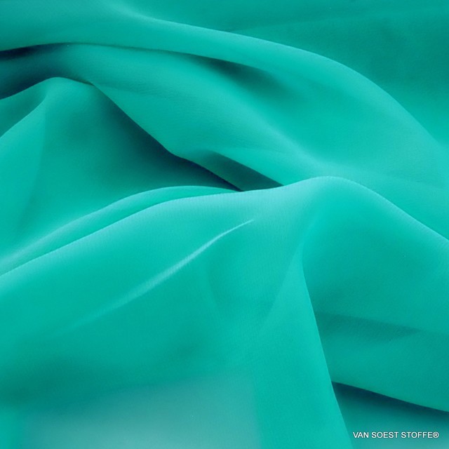 Chiffon in Celeste - Aqua