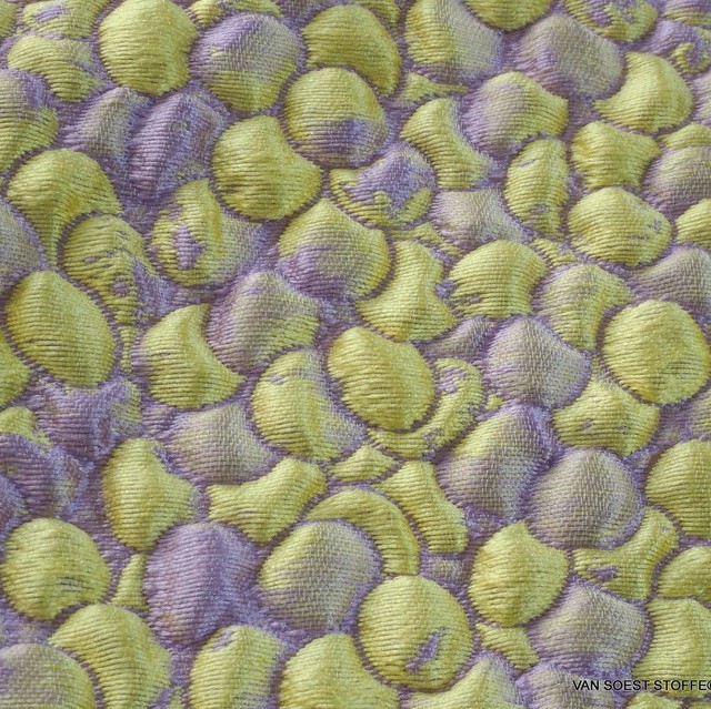 Couture 3D Jacquard in Lavendel-Zitrone | Ansicht: Couture 3D Jacquard in Lavendel-Zitrone