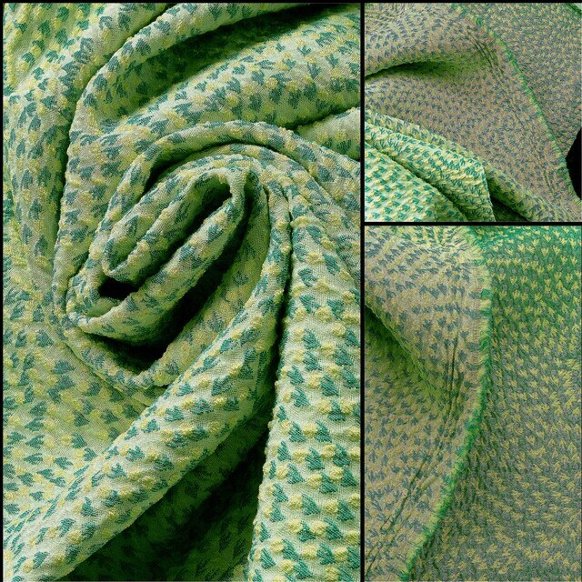 Couture 3D Jacquard in Limette-Zitrone | Ansicht: Couture 3D Jacquard in Limette-Zitrone