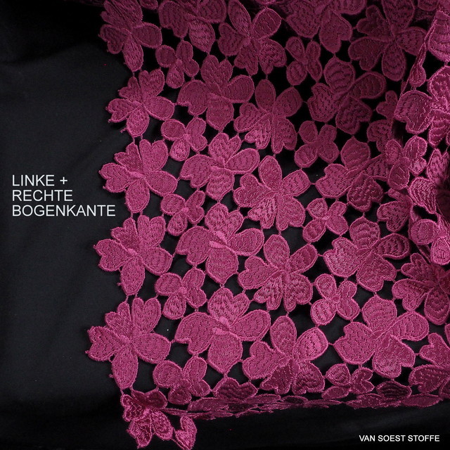 Couture Guipure Blümchen Spitze - Rosa | Ansicht: Couture Guipure Blümchen Spitze - Rosa