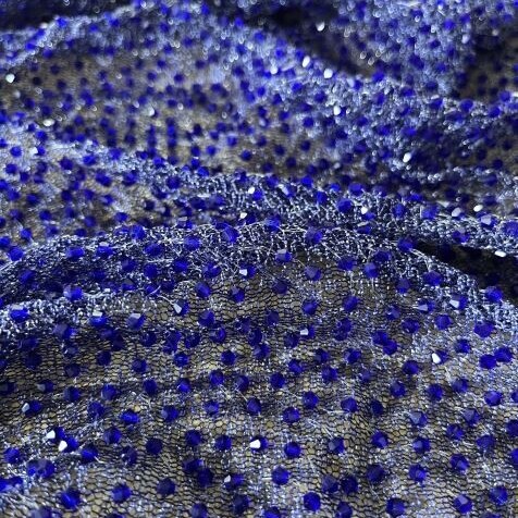 Culture Diamonds on Glitter Jacquard Tüll.in dark Nautical Navy | View: Culture Diamonds on Glitter Jacquard Tüll.in dark Nautical Navy