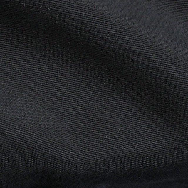 Cupro rayon micro ottoman rib in black | View: Cupro rayon micro ottoman rib