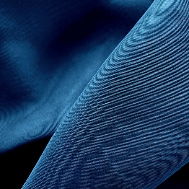 Cupro-Viskose Twill sandwashed in Royalblau