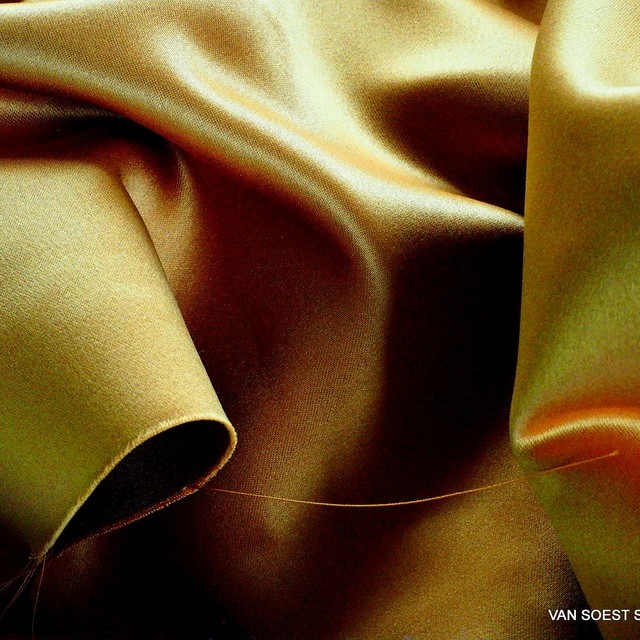 Dark-gold colored vintage luxury satin | View: Dark-gold colored vintage luxury satin