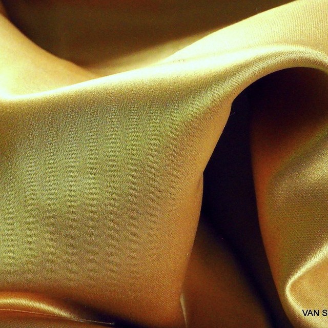 Dark-gold colored vintage luxury satin | View: Dark-gold colored vintage luxury satin