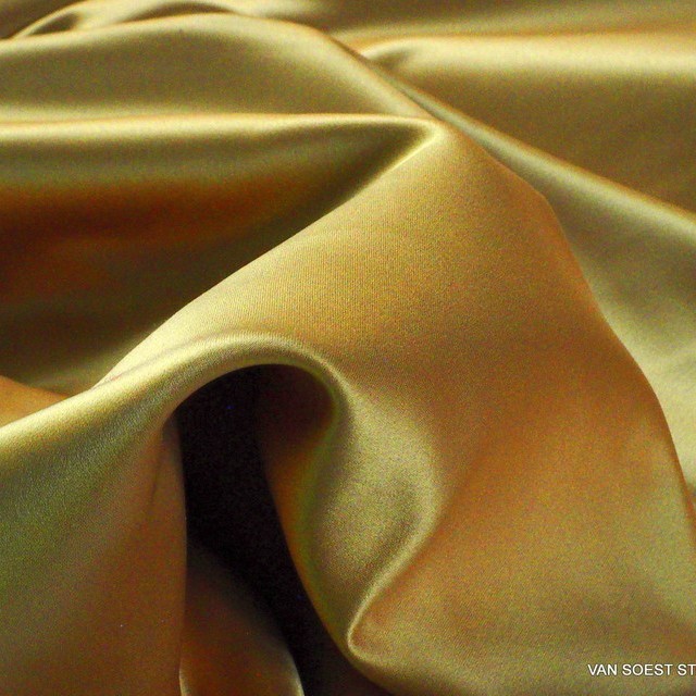 Dark-gold colored vintage luxury satin