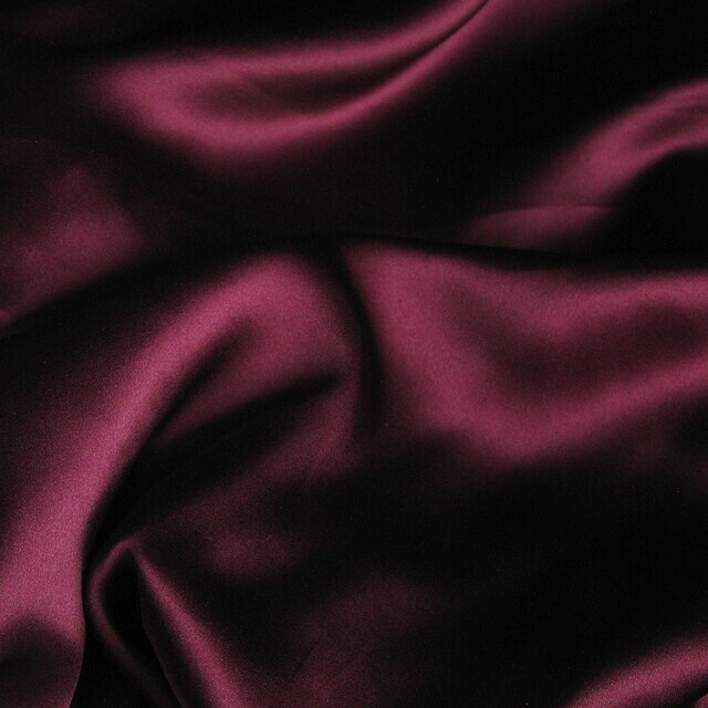 super high quality stretch silk satin in dark bordeaux