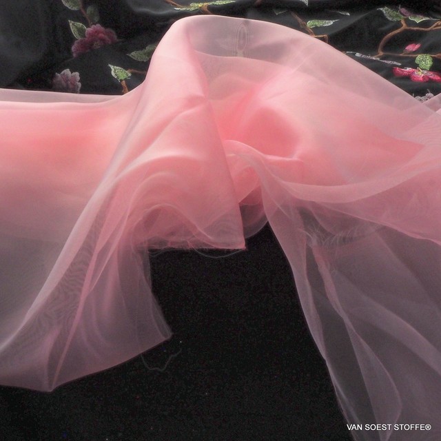 Fester Organza in hellem Pink | Ansicht: Fester Organza in hellem Pink