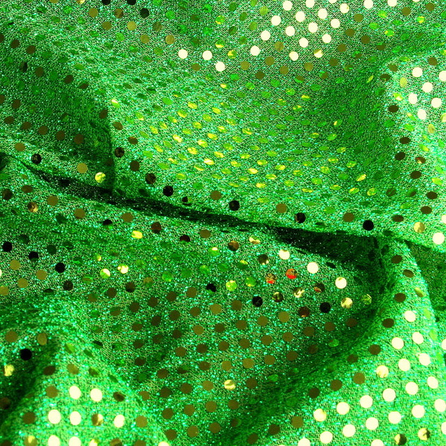 GOLD SEQUINS IN LUREX NEON GREEN | View: GOLD SEQUINS IN LUREX NEON GREEN